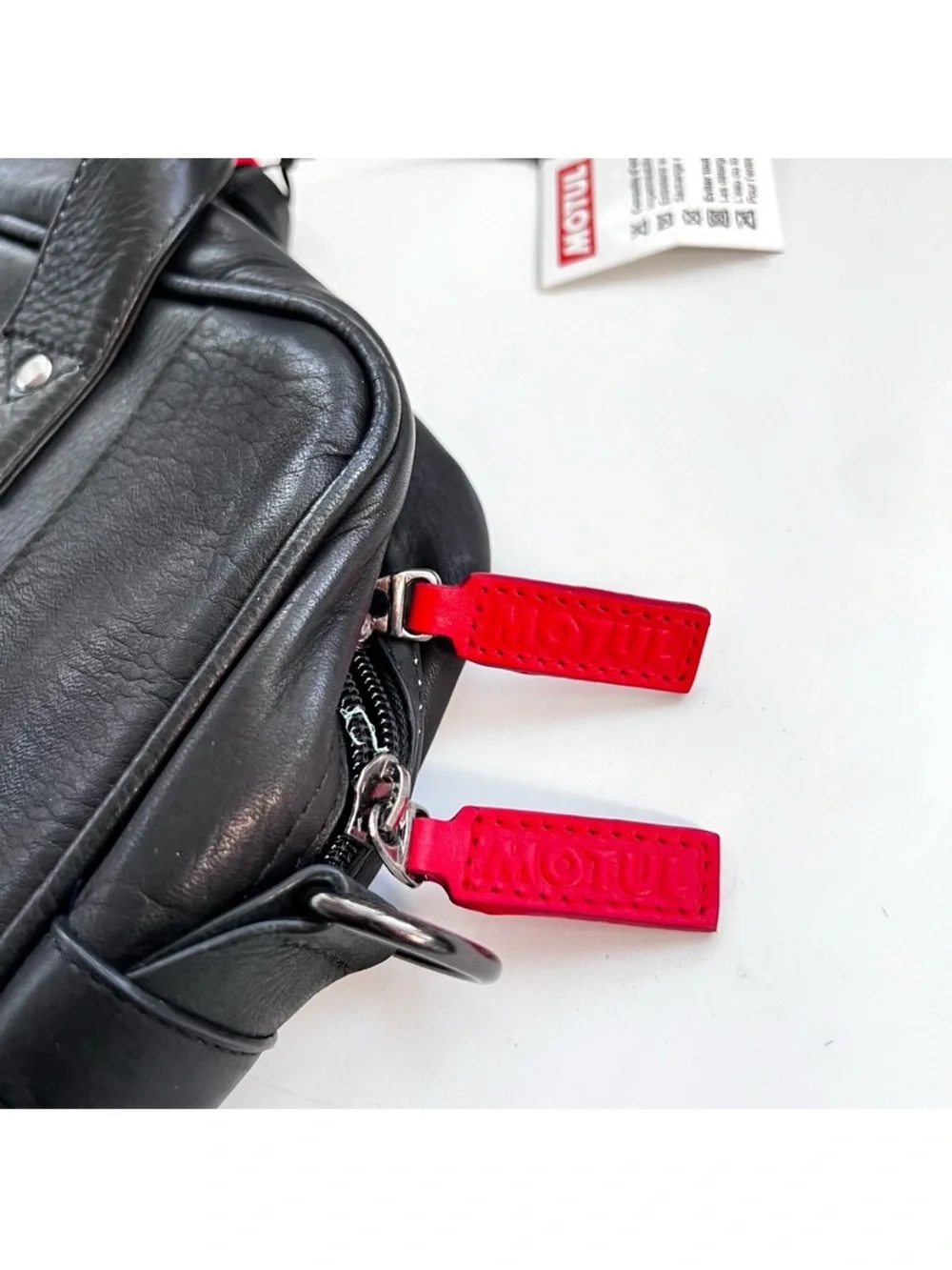 MOTUL Leather Laptop Bag Black NEW